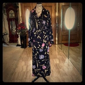 VINTAGE CASLON FLORAL TOP WITH MATCHING SKIRT